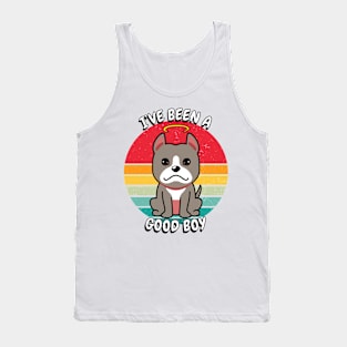 Cute grey dog is a good boy Tank Top